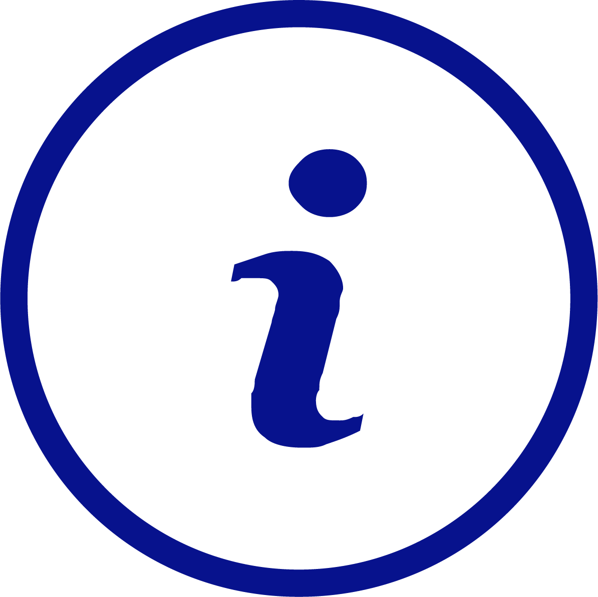 Information circle icon representing support