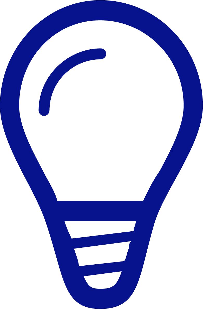 Lightbulb icon representing innovation