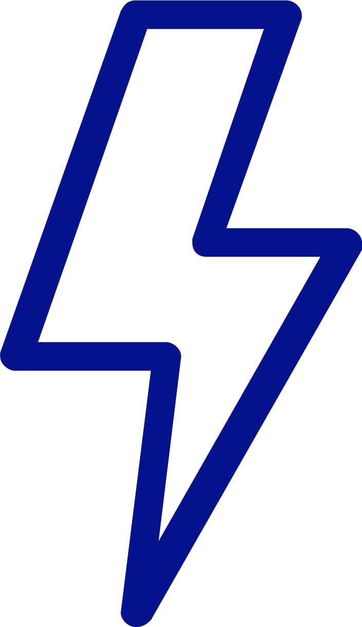 Lightning bolt icon representing speed